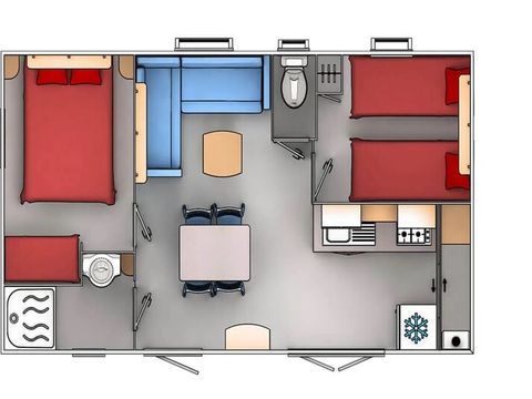 MOBILHOME 4 personnes - Premium 2 chambres 4 personnes