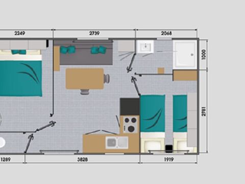 MOBILHOME 4 personnes - Confort+ 2 Chambres 4 personnes