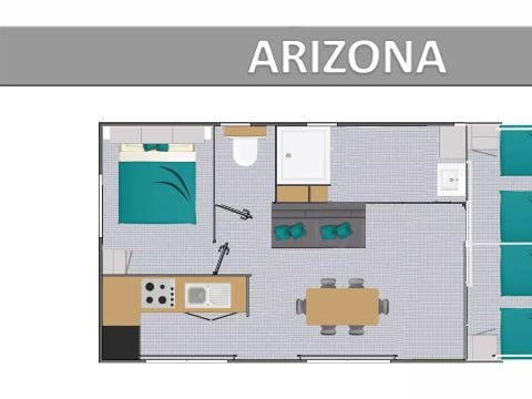 MOBILHOME 6 personnes - Colorado Standard 3 Pièces 4/6 Personnes Climatisé + TV