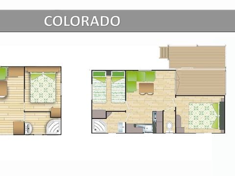 MOBILHOME 6 personnes - COLORADO ECO D/D