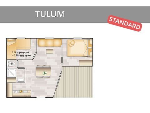 MOBILHOME 5 personnes - TULUM STANDARD.