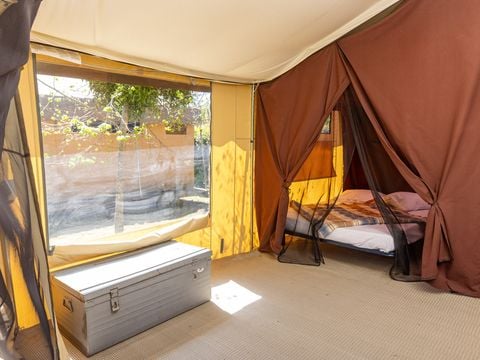 TENTE 5 personnes - Ciela Nature Lodge - 2 chambres - Cuisine – Salle de bain