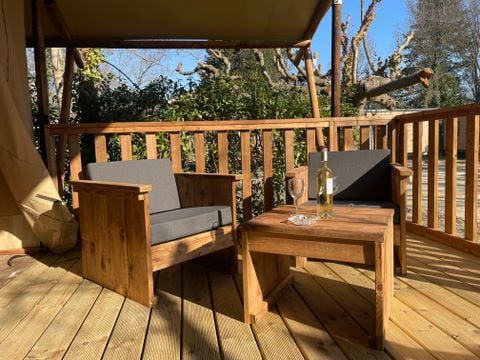 TENTE TOILE ET BOIS 5 personnes - Lodge Safari