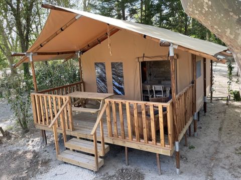 TENTE TOILE ET BOIS 5 personnes - Lodge Safari