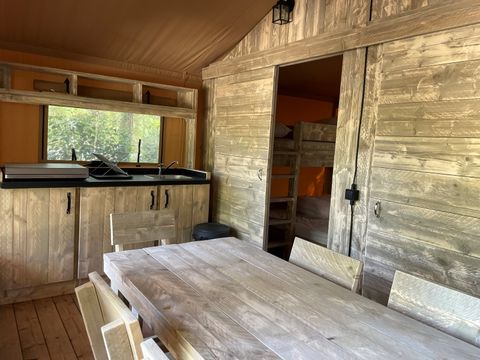 TENTE TOILE ET BOIS 5 personnes - Lodge Safari