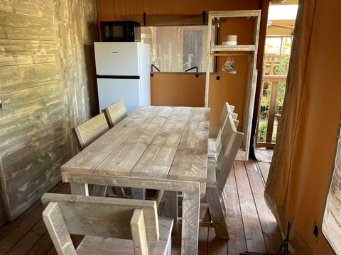 TENTE TOILE ET BOIS 5 personnes - Lodge Safari