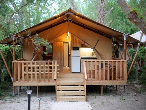 TENTE TOILE ET BOIS 4 personnes - Lodge Safari 27 m²
