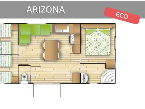 MOBILHOME 6 personnes - ARIZONA ECO.