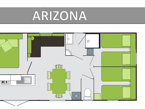 MOBILHOME 6 personnes - ARIZONA STANDARD.
