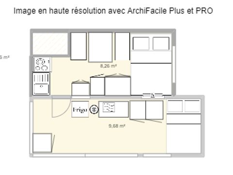 CARAVANE 2 personnes - (Sans sanitaires)