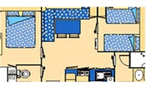 MOBILHOME 5 personnes - MH2 O'HARA 784T 4/5 places