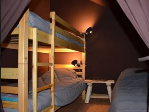 TENTE TOILE ET BOIS 7 personnes - Lodge Crusoé