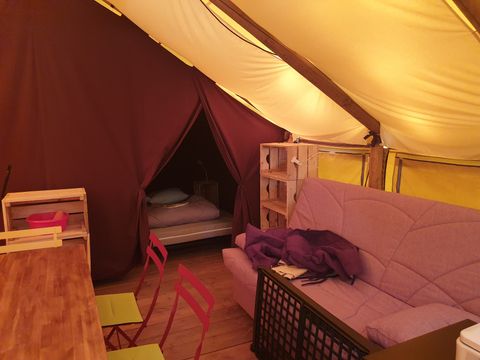 TENTE TOILE ET BOIS 7 personnes - Lodge Crusoé