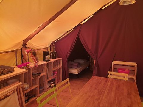 TENTE TOILE ET BOIS 7 personnes - Lodge Crusoé