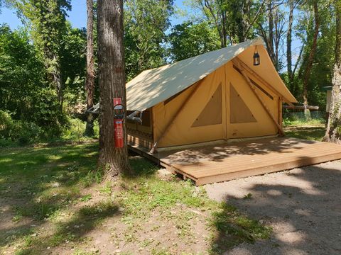 TENTE TOILE ET BOIS 7 personnes - Lodge Crusoé