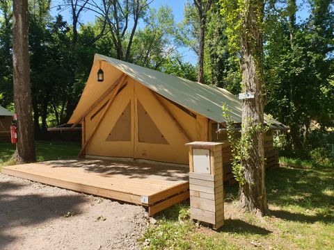 TENTE TOILE ET BOIS 7 personnes - Lodge Crusoé