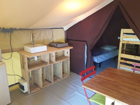 TENTE TOILE ET BOIS 5 personnes - Lodge Cabanon Classic