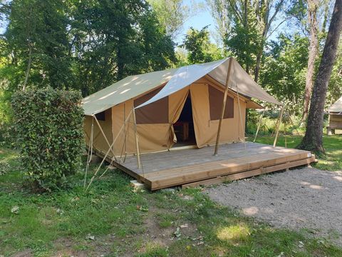 TENTE TOILE ET BOIS 5 personnes - Lodge Cabanon Classic