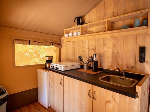 Tente en toile et en bois 4 personnes - Safari lodge