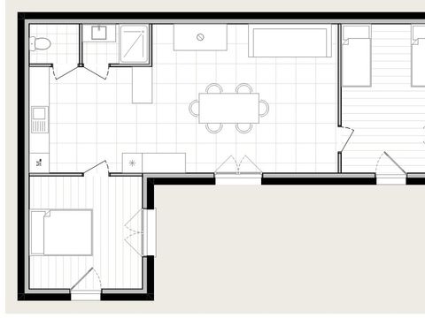 CHALET 6 personnes - Maison-chalet 45m² n°OMB (S) 4/6 pers CLIM