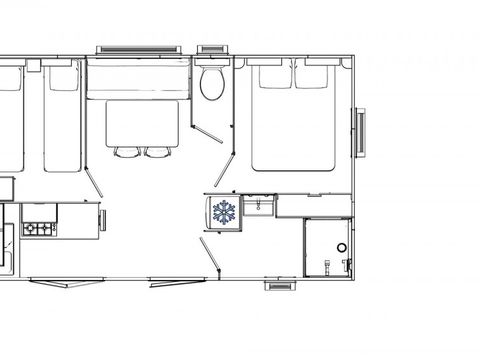 MOBILHOME 4 personnes - Evo 24 - climatisé