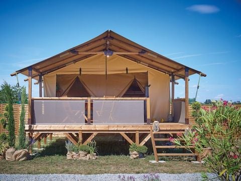 TENTE TOILE ET BOIS 5 personnes - Lodge BALI