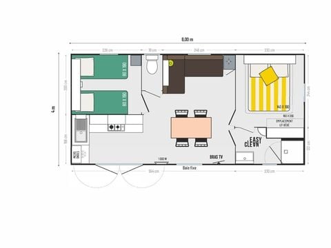 MOBILHOME 4 personnes - Ciela Confort - 2 chambres