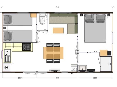 MOBILHOME 4 personnes - Ciela Confort - 2 chambres