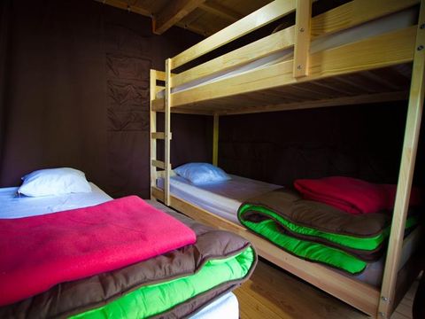 TENTE TOILE ET BOIS 5 personnes - Cabane