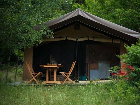 Tente en toile et en bois 5 personnes - Safari