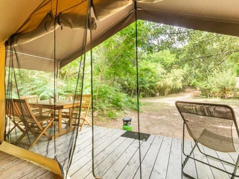 TENTE TOILE ET BOIS 5 personnes - Safari