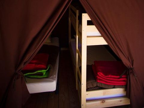 TENTE TOILE ET BOIS 5 personnes - Safari