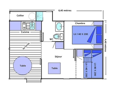 CHALET 5 personnes - Confort 4/5 Pers Cuisine d'été 18 m² + 10m²