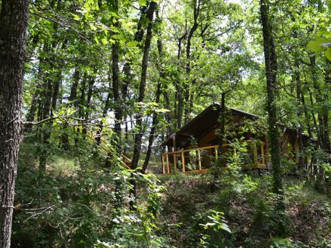 TENTE TOILE ET BOIS 4 personnes - Bamburi - 16 m² + terrasse 12 m²