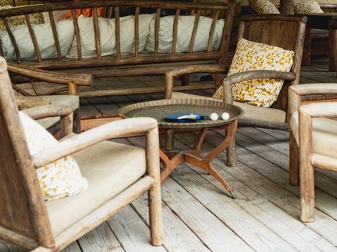 TENTE TOILE ET BOIS 7 personnes - Lodge Samburu - 31 m² + 12.5 m² + terrasse 23 m²