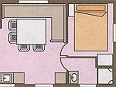 MOBILHOME 6 personnes - Mobil-home Classique 3 chambres + terrasse
