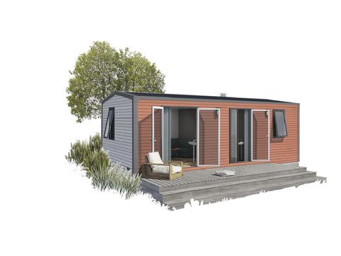 MOBILHOME 5 personnes - Cottage Premium 2 chambres avec terrasse couverte + Clim + TV + Lave-vaisselle