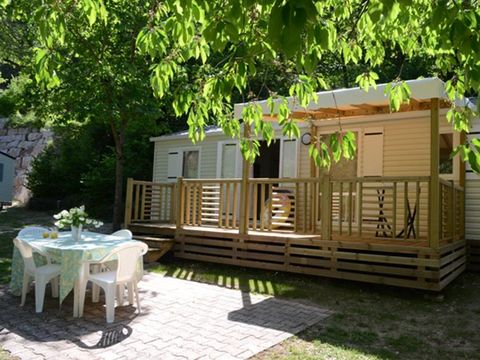 MOBILHOME 6 personnes - Résidence LOUISIANE Confort 3 chambres + Terrasse semi-couverte + TV