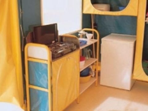 Tente en toile et en bois 4 personnes - Bengali (2 chambres)