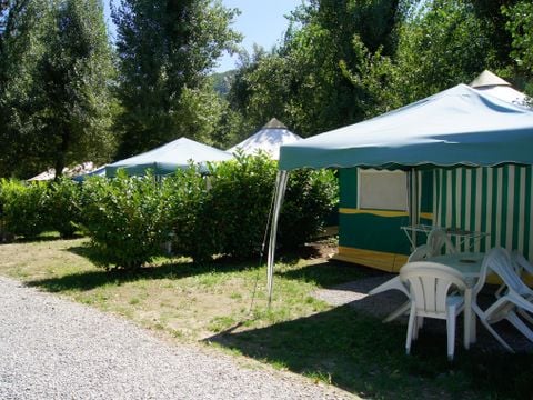 Tente en toile et en bois 4 personnes - Bengali (2 chambres)