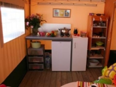 Tente en toile et en bois 6 personnes - Cyrus (2 chambres)