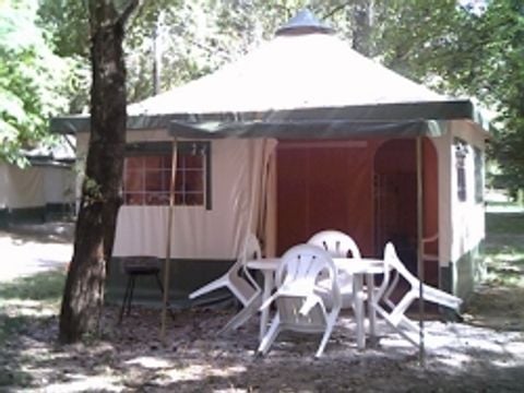 Tente en toile et en bois 6 personnes - Cyrus (2 chambres)