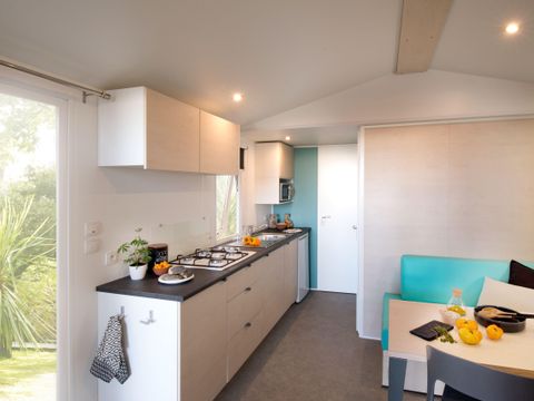 MOBILHOME 4 personnes - 2 chambres Super Mercure Confort 30m², emplacement lit bébé