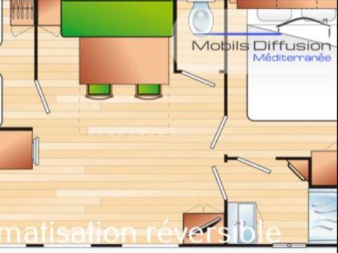 MOBILHOME 5 personnes - Mobil home 'Standing'