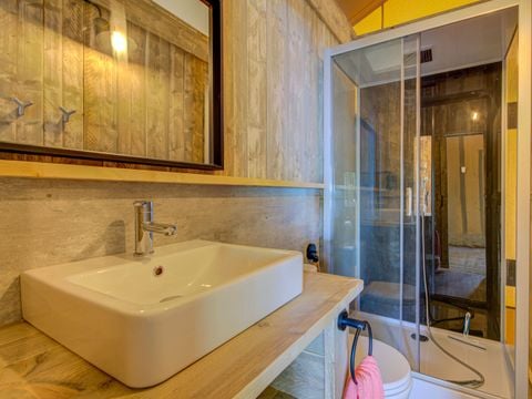 TENTE TOILE ET BOIS 6 personnes - LODGE PREMIUM BOIS et TOILE