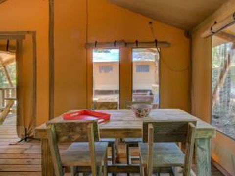 TENTE TOILE ET BOIS 4 personnes - Lodge Prémium 4 personnes