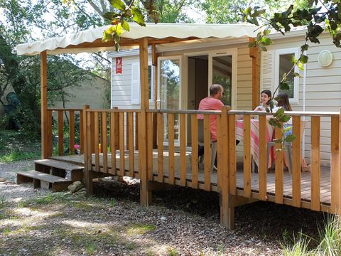 MOBILHOME 6 personnes - Mobil-home Confort 33m² 3 chambres - terrasse semi-couverte - climatisation 6 pers
