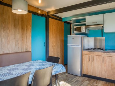 CHALET 5 personnes - Chalet Confort 25m² 2 chambres - terrasse couverte - climatisation 5 pers