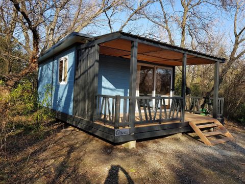 CHALET 5 personnes - Chalet Confort 25m² 2 chambres - terrasse couverte - climatisation 5 pers