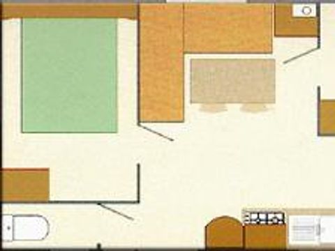 MOBILHOME 5 personnes - Mobil-home Standard 28m² 2 chambres - zone ombragée 4 pers